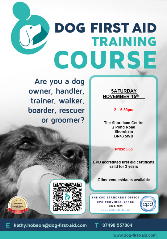 Dog First Aid Training Course 15-11-25